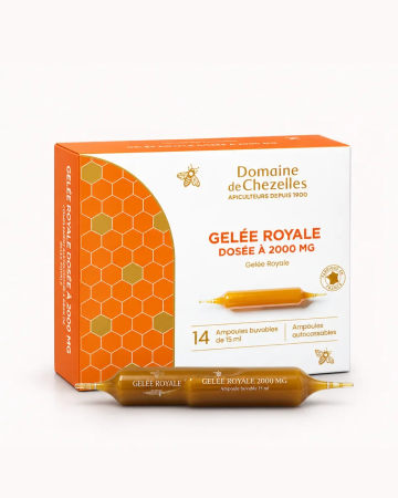 Gelée Royale, 2000 mg en ampoules | Domaine de Chezelles
