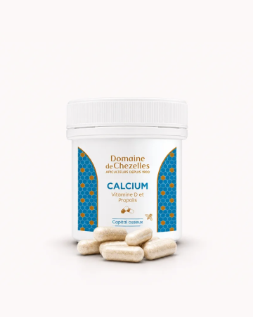 Calcium, Vitamine D et Propolis | Domaine de Chezelles