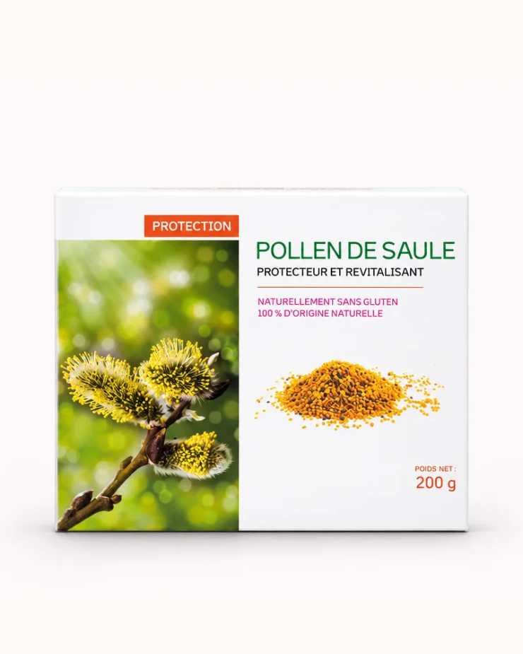 Pollen frais de saule naturel et tonifiant