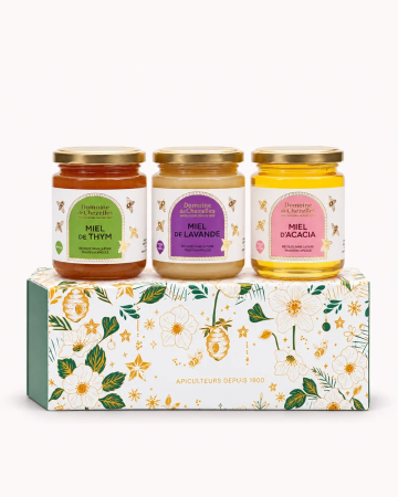 Coffret de miels essentiels à offrir - Domaine de Chezelles