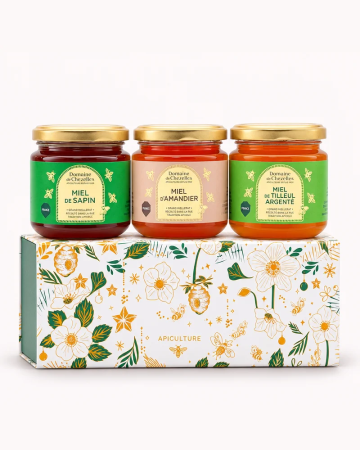 Coffret découverte de miels gourmands - Domaine de Chezelles