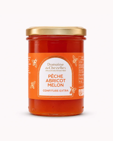 Confiture Pêche MelonAbricot | Domaine de Chezelles