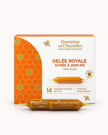 Gelée Royale, 2000 mg en ampoules | Domaine de Chezelles