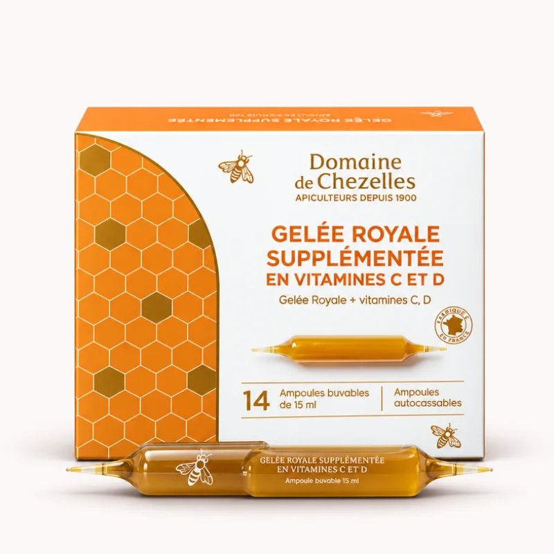 Gelée Royale supplémentée en Vitamines C et D