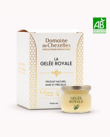 Gelée Royale bio en pot (20g - 100g) | Domaine de Chezelles