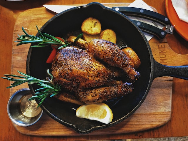 poulet mariné à la moutarde et au miel