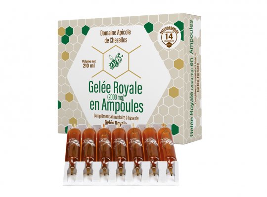 Gelée Royale, produit naturel en ampoules