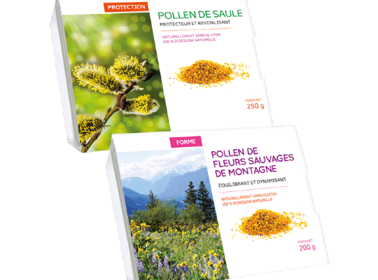 Pollen de saule et de fleurs sauvage
