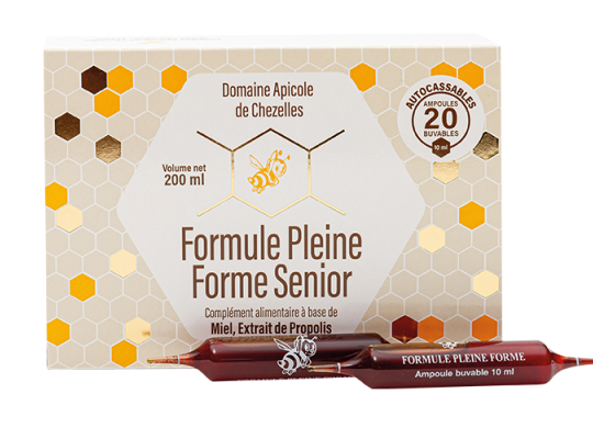 La boîte de 20 ampoules de 10 ml formule pleine forme senior