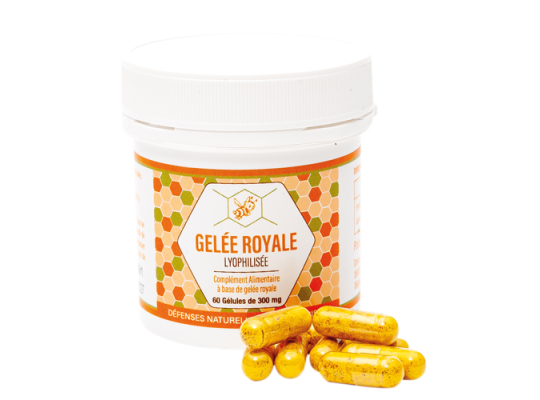 Le pot de 60 gélules gelee royale lyophilise